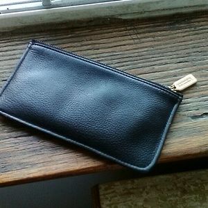 A Coach Black Pebbled Leather Inside Accessory